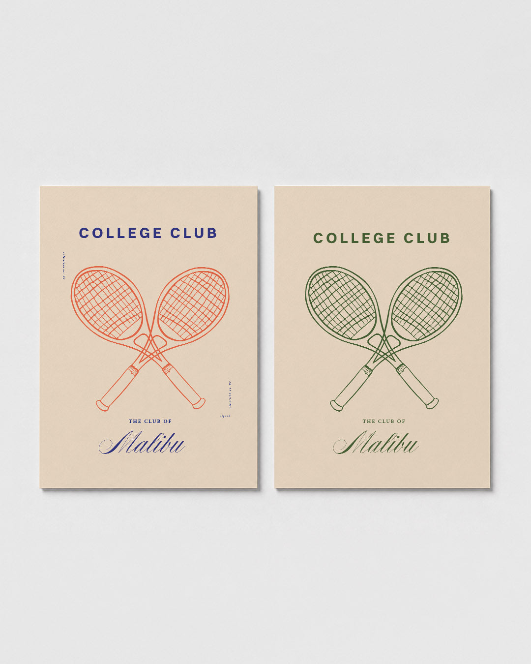 Tennis racket harmonie Posterset