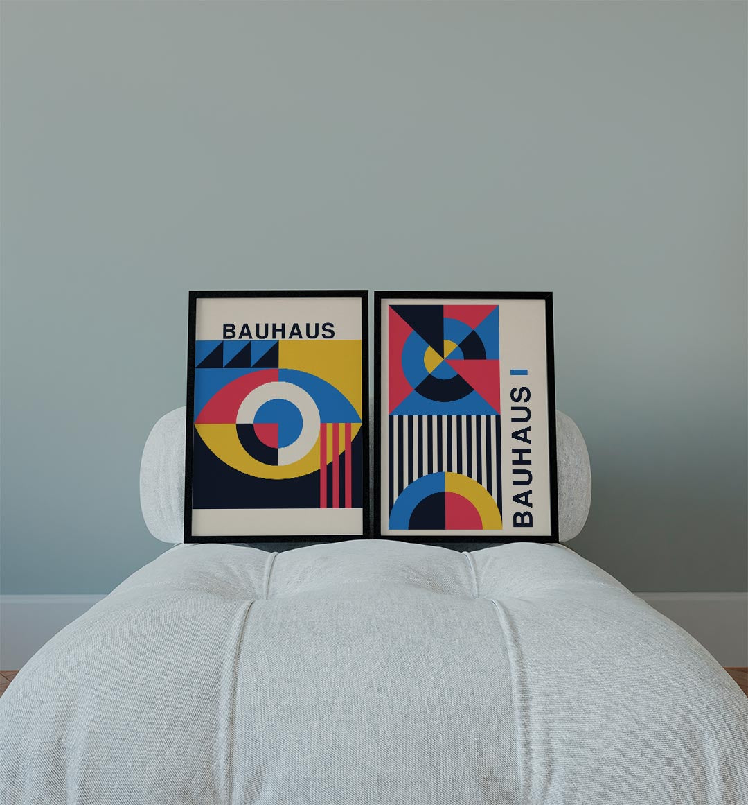 Vorm en kleurenspel Posterset