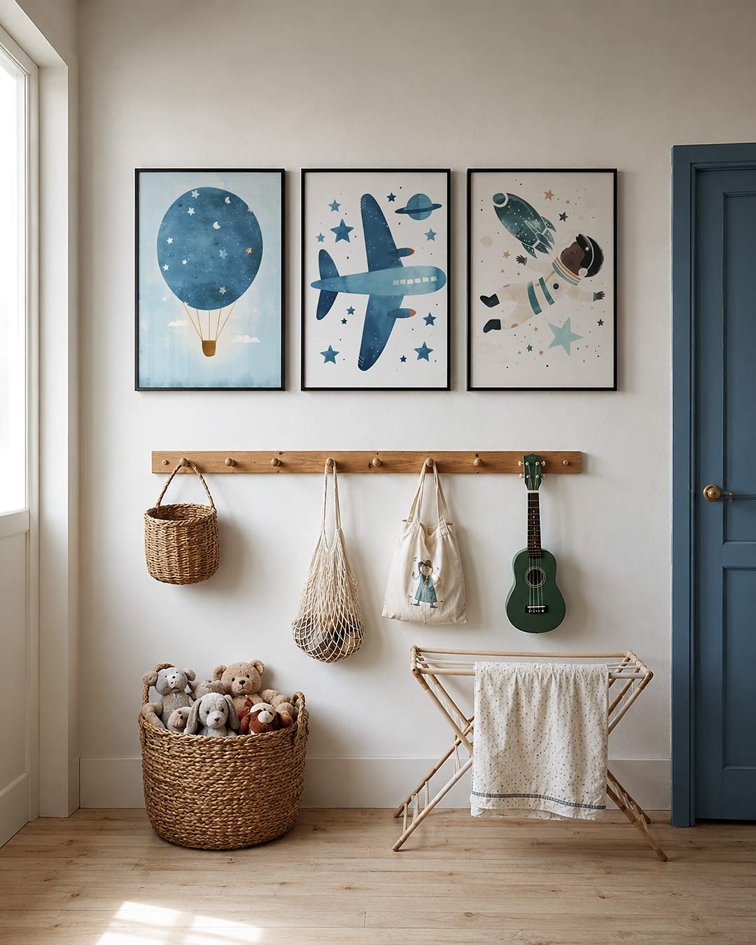 Ruimteavontuur illustratie Posterset