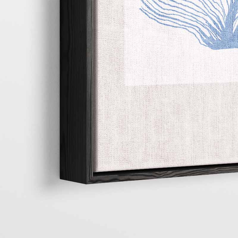 Blauwe Zeeventilator Kunstprint Kunstwerk-canvas-dibond-plexiglas-wanddecoratie-WallArtistic