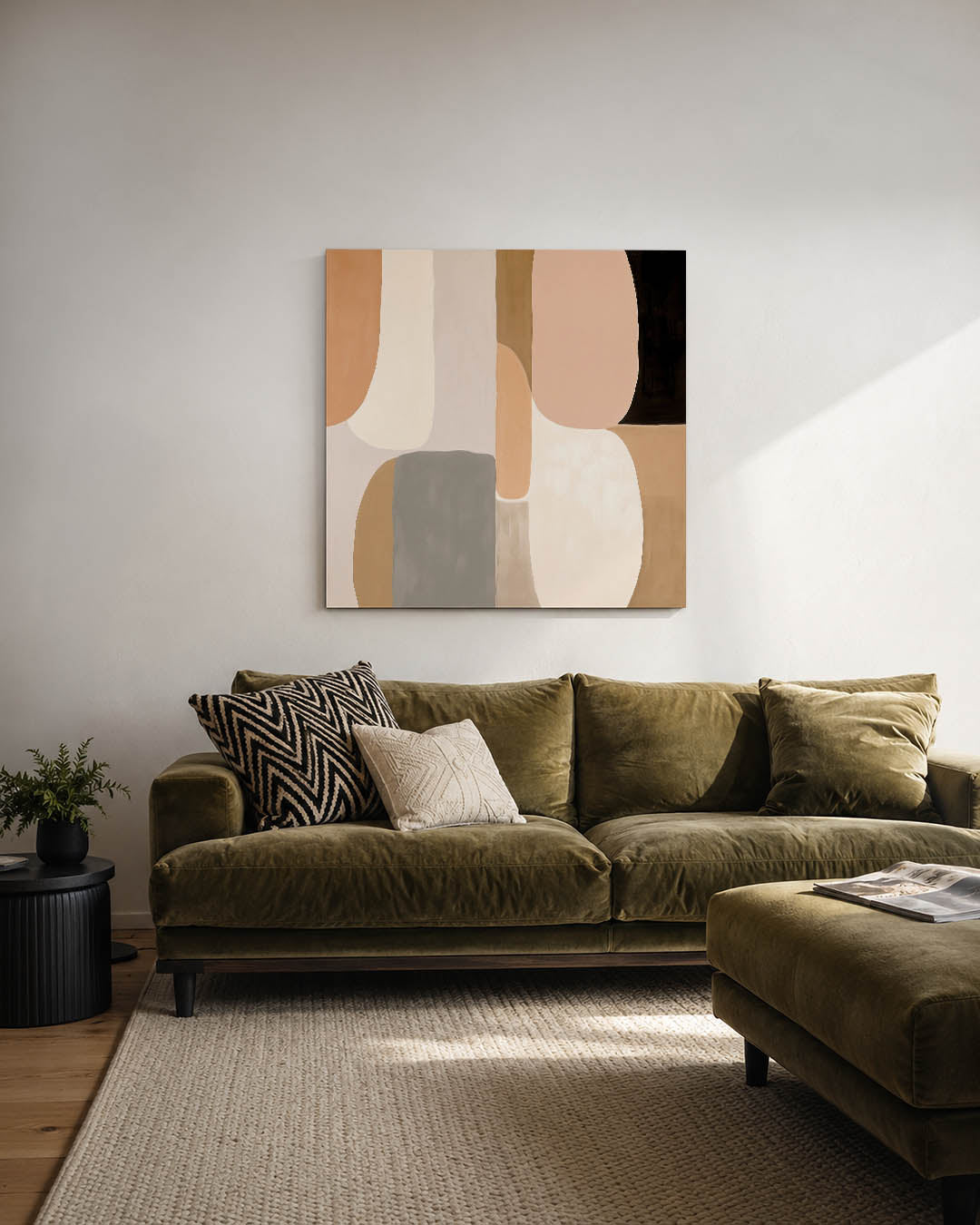 Organische vormen compositie Kunstwerk