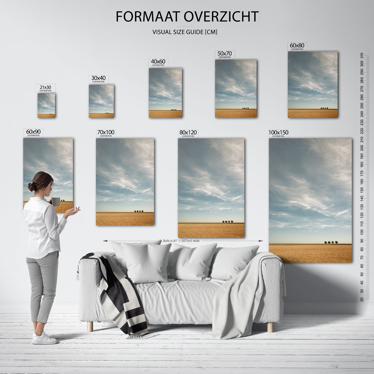 Rustige landschapsposter Poster