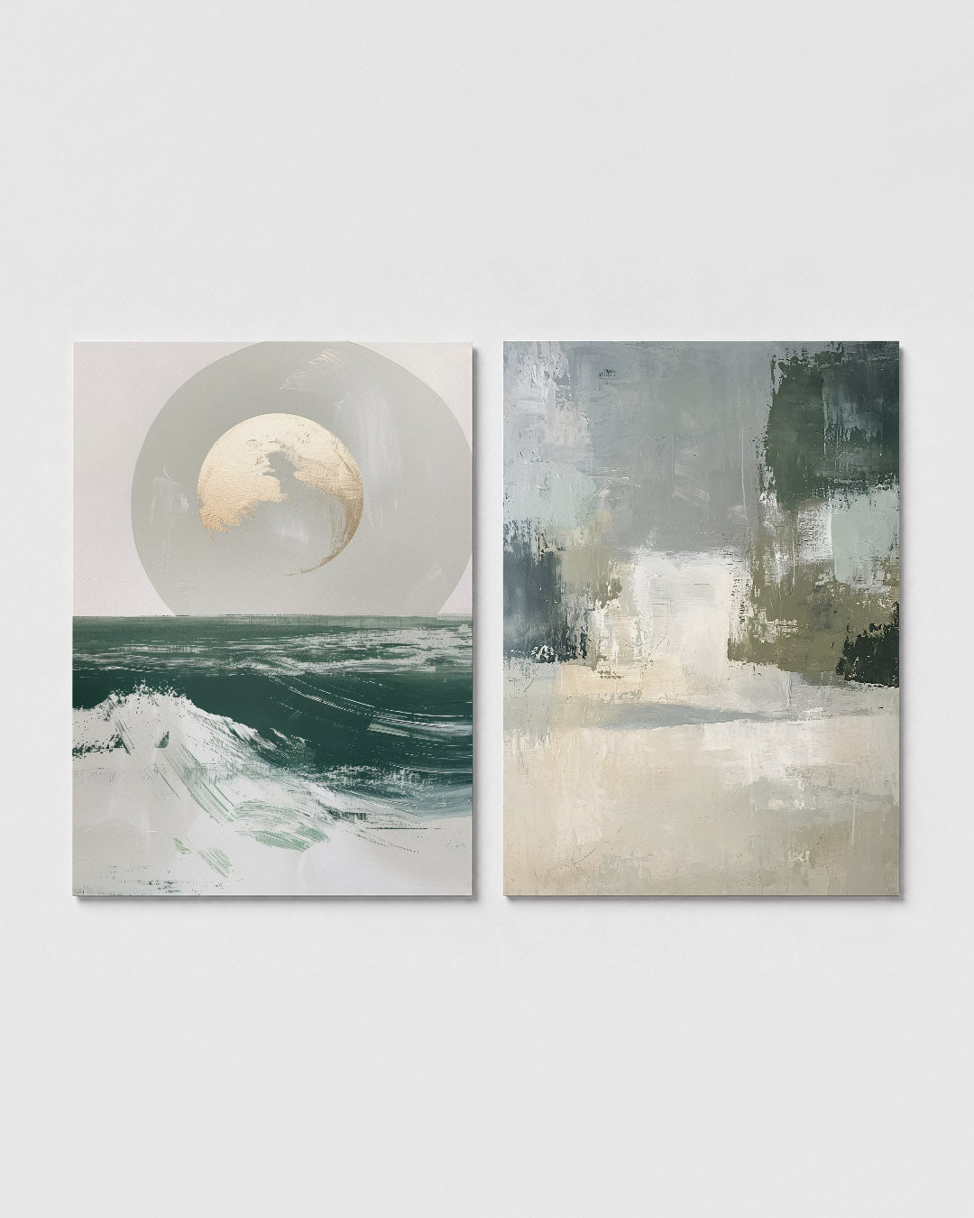 Zee en maan Posterset