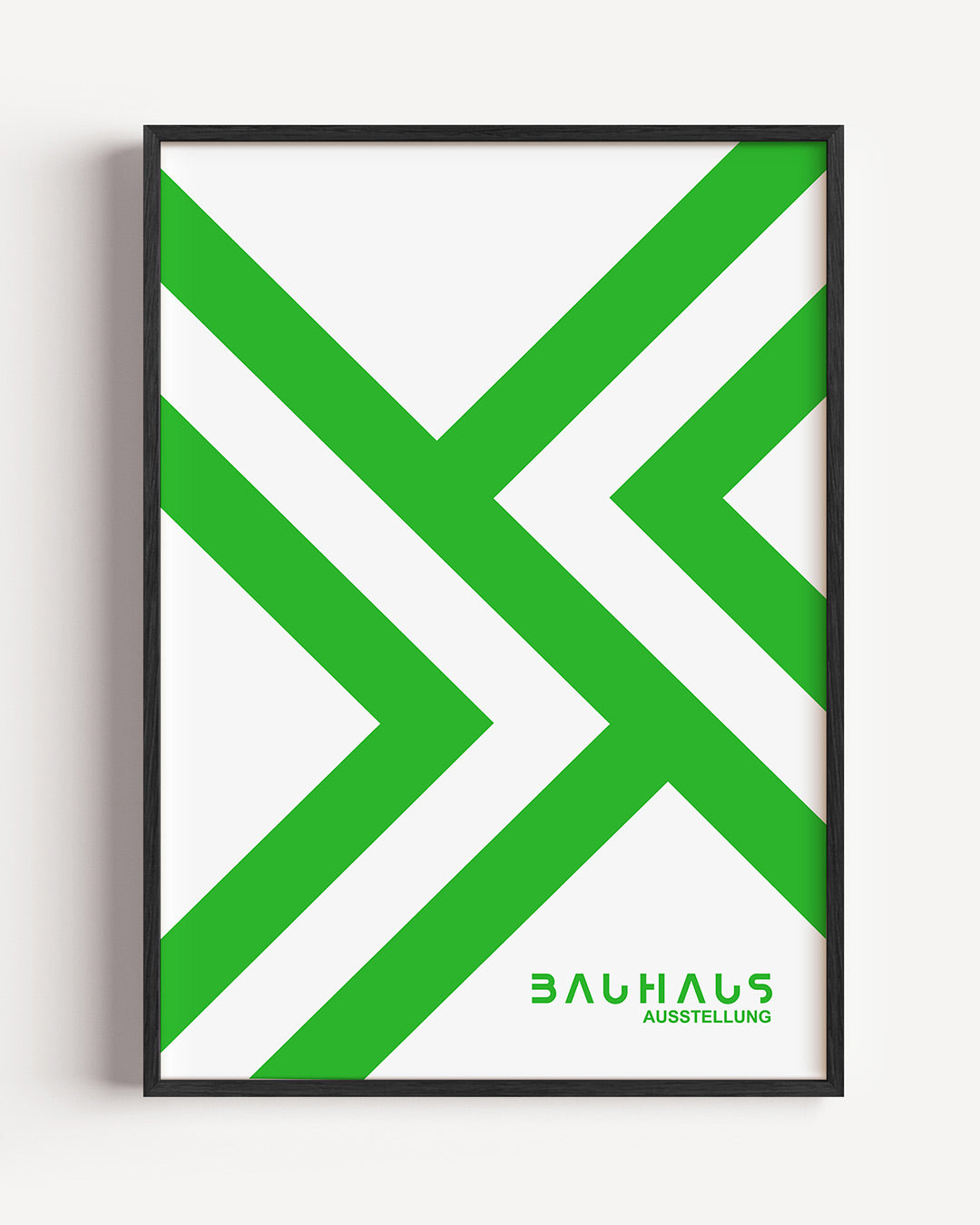 Groene lijnenstructuur Poster