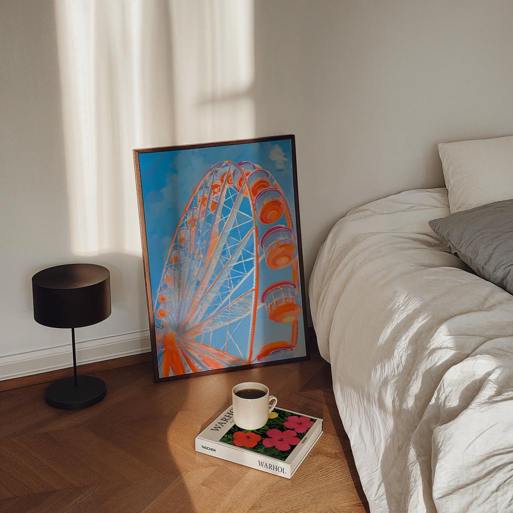 Betoverend Reuzenrad in Pastelkleuren Poster-WallArtistic