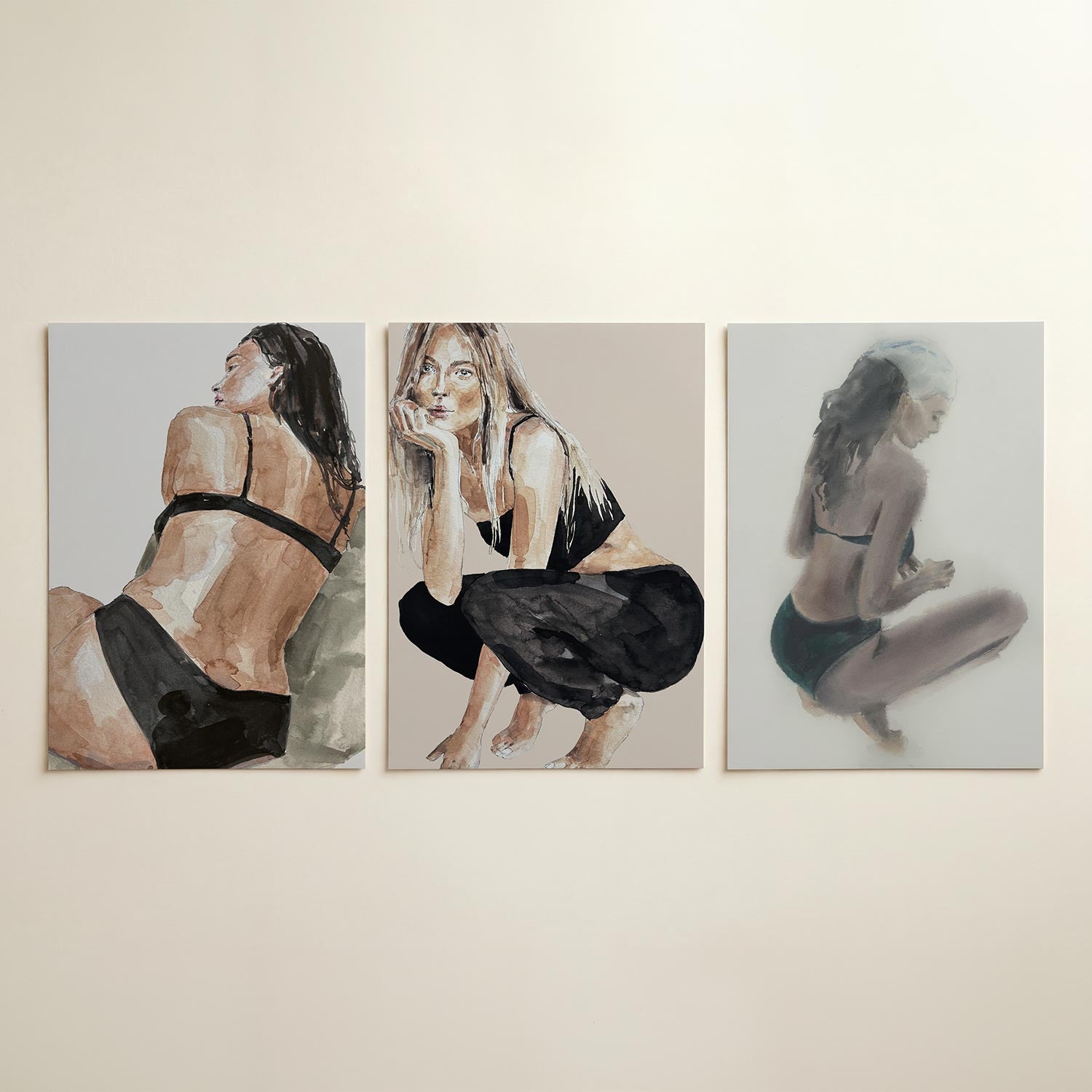 Zachte lijnenspel Posterset