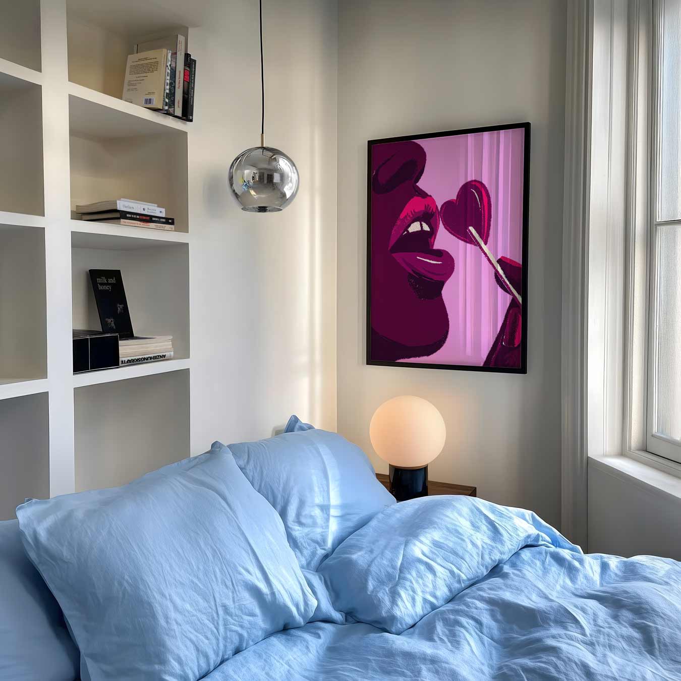 Sensuele Hartvormige Lolly Poster-WallArtistic