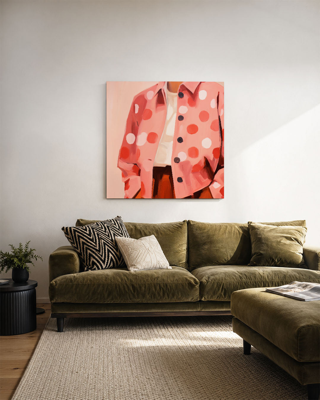 Vrolijke kleurvlakken Kunstwerk