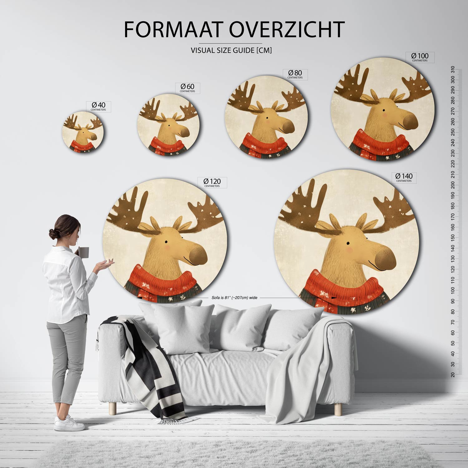Eland met trui Muurcirkel
