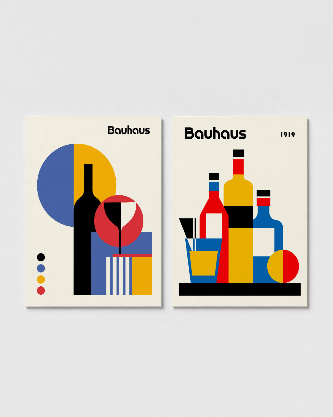 Vormen en kleurvlakken Posterset