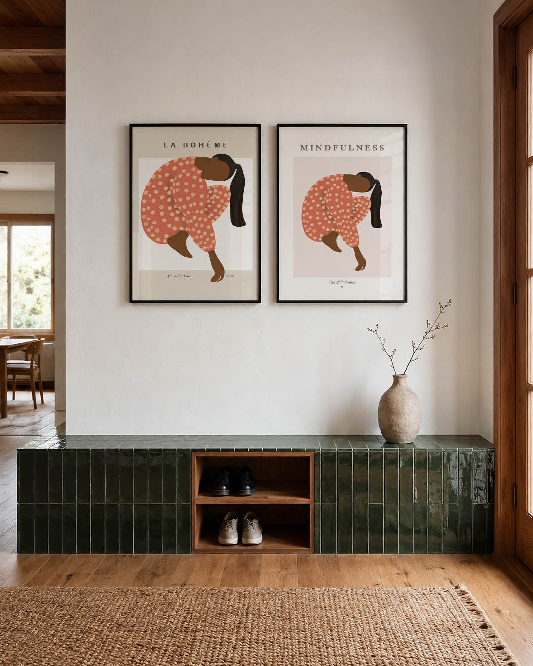 Vorm en kleurenspel Posterset
