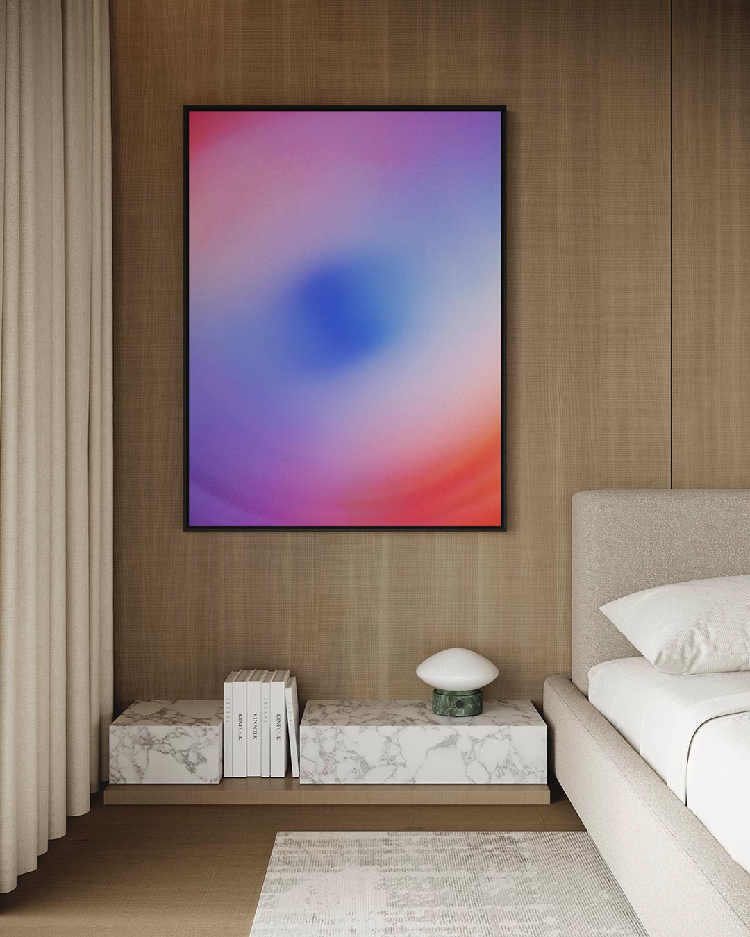 Kleurrijke vortex Kunstwerk