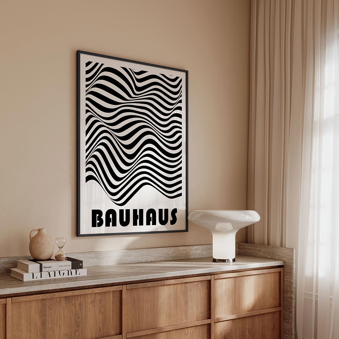 Golvend lijnenspel Poster