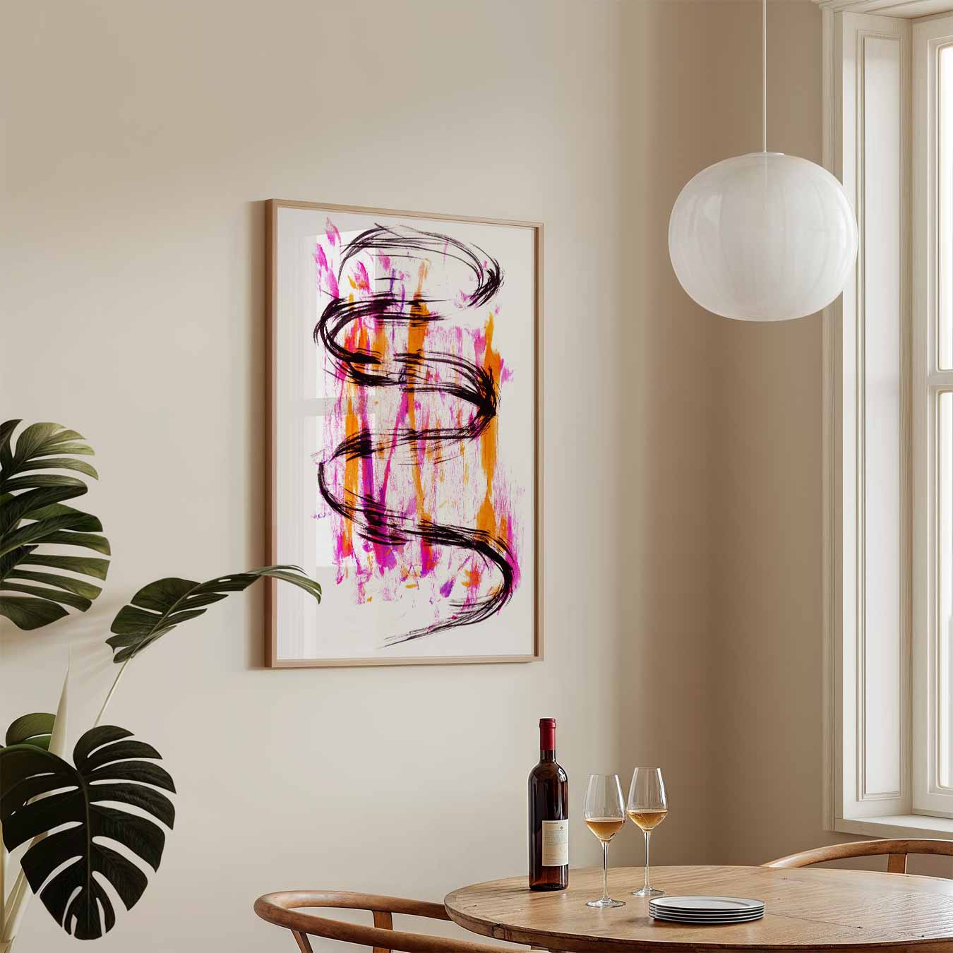 Vrolijke Vervloeiing Poster-WallArtistic