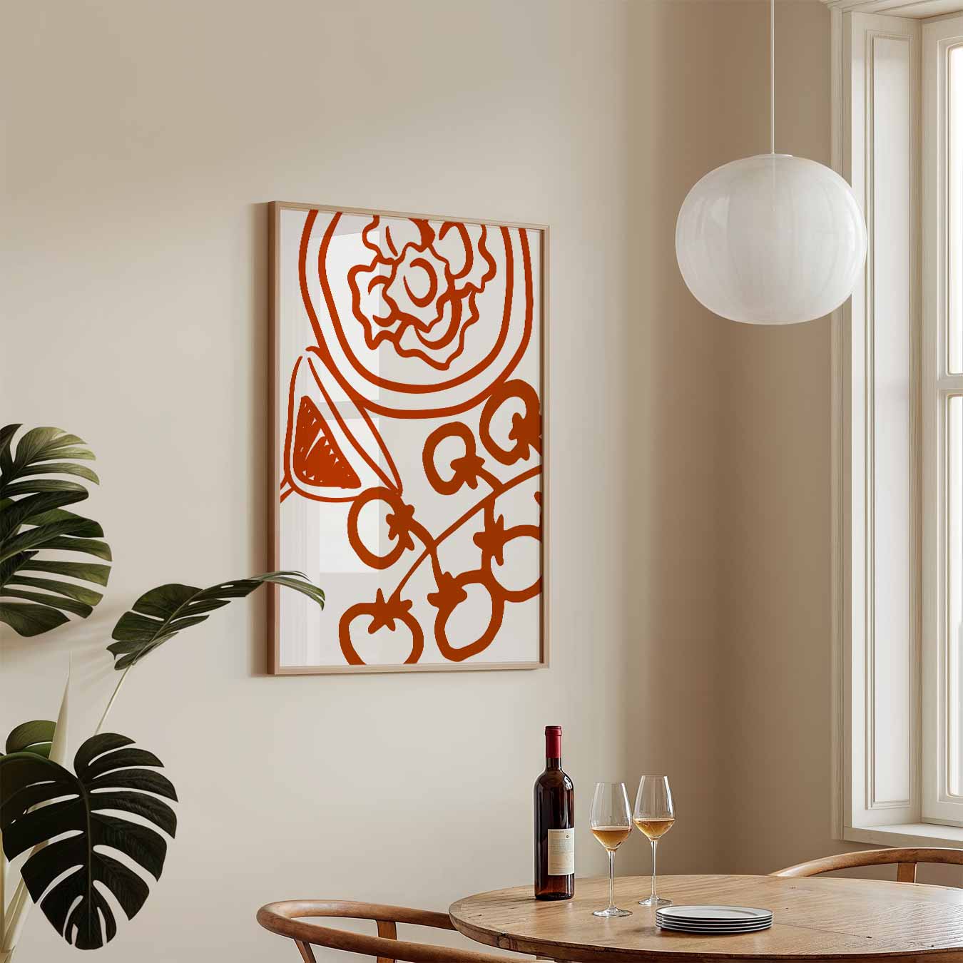 Moderne Keuken Illustratie Poster-WallArtistic