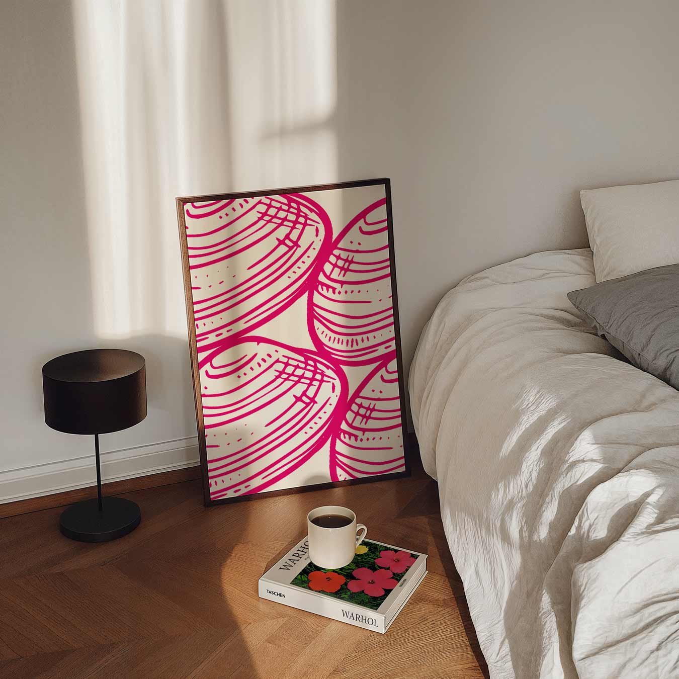 Trendy Schelpenprint Poster-WallArtistic