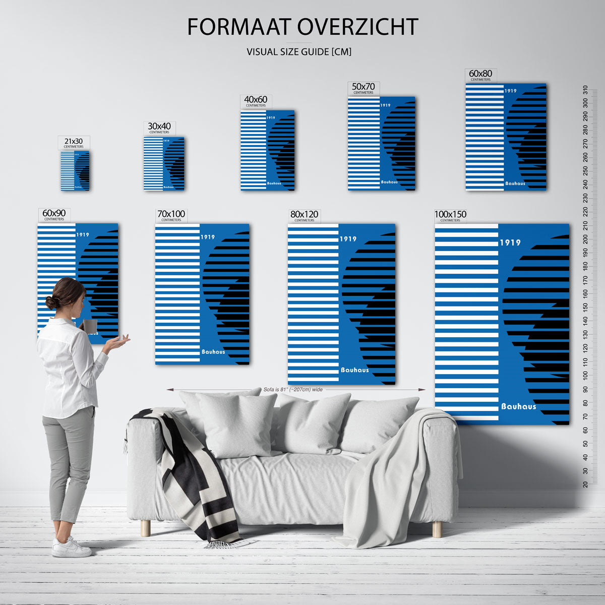 Lijnen en vlakken Poster