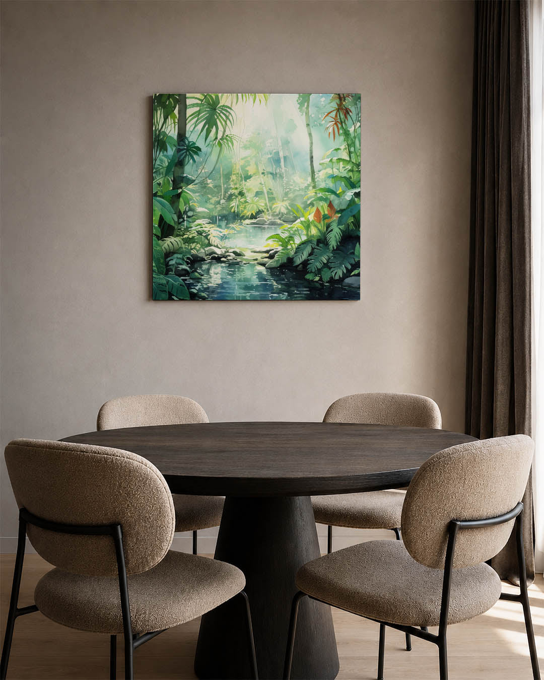 Lush groene oase Kunstwerk