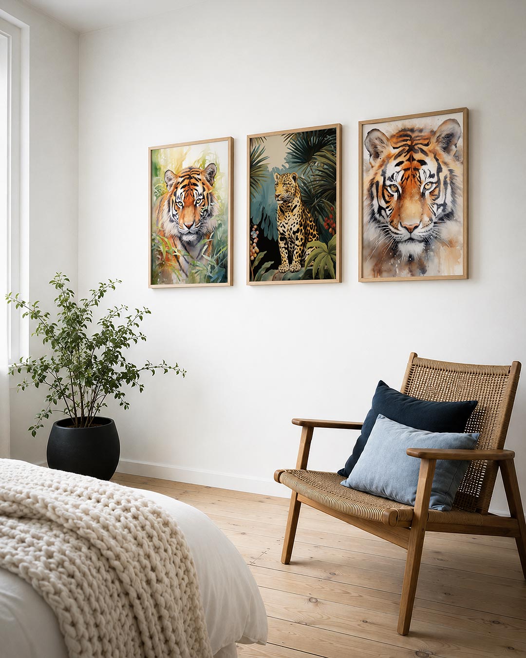 Tijger in kleuren Posterset