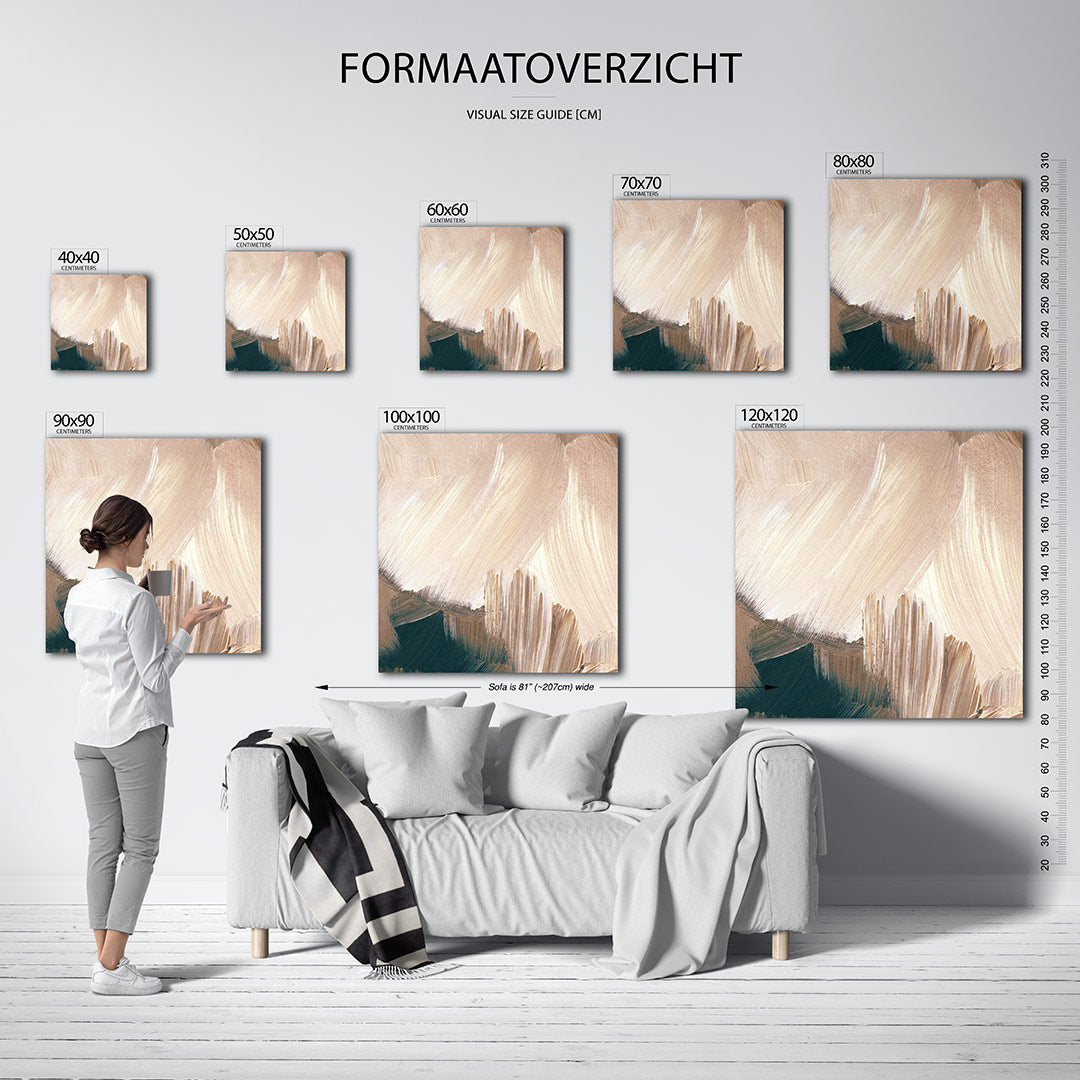 Penseelstreken Kunstwerk