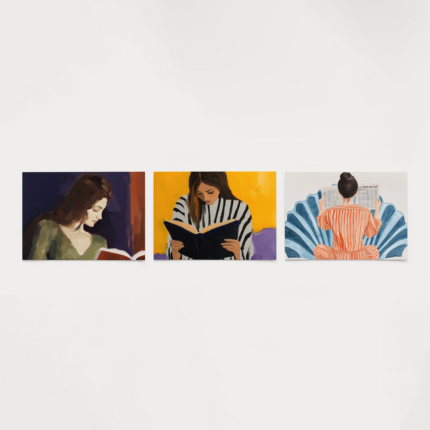 Leesmoment in kleur Posterset