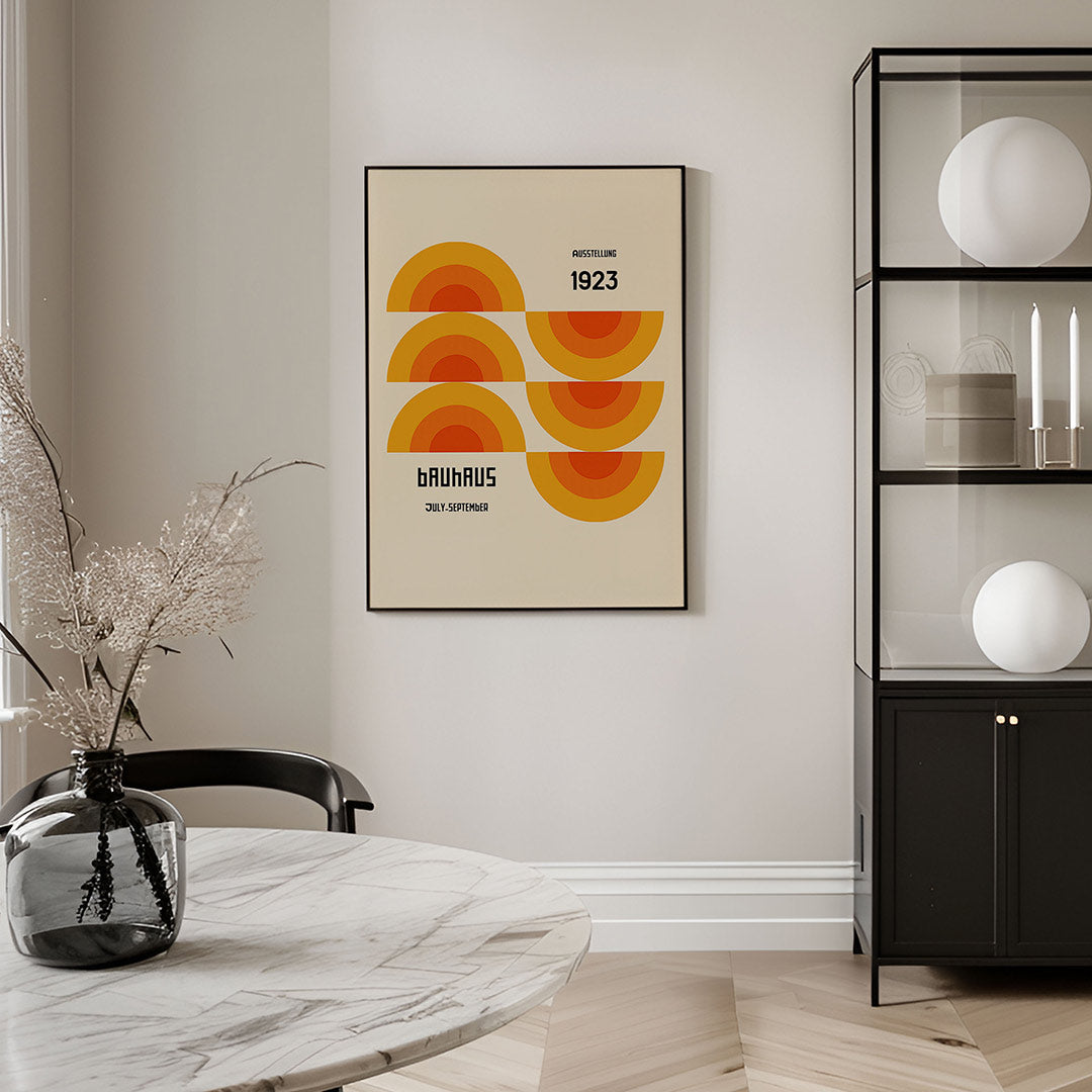 Halfronde kleurvlakken Poster