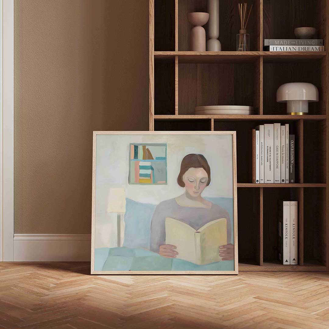 Lezende vrouw Poster