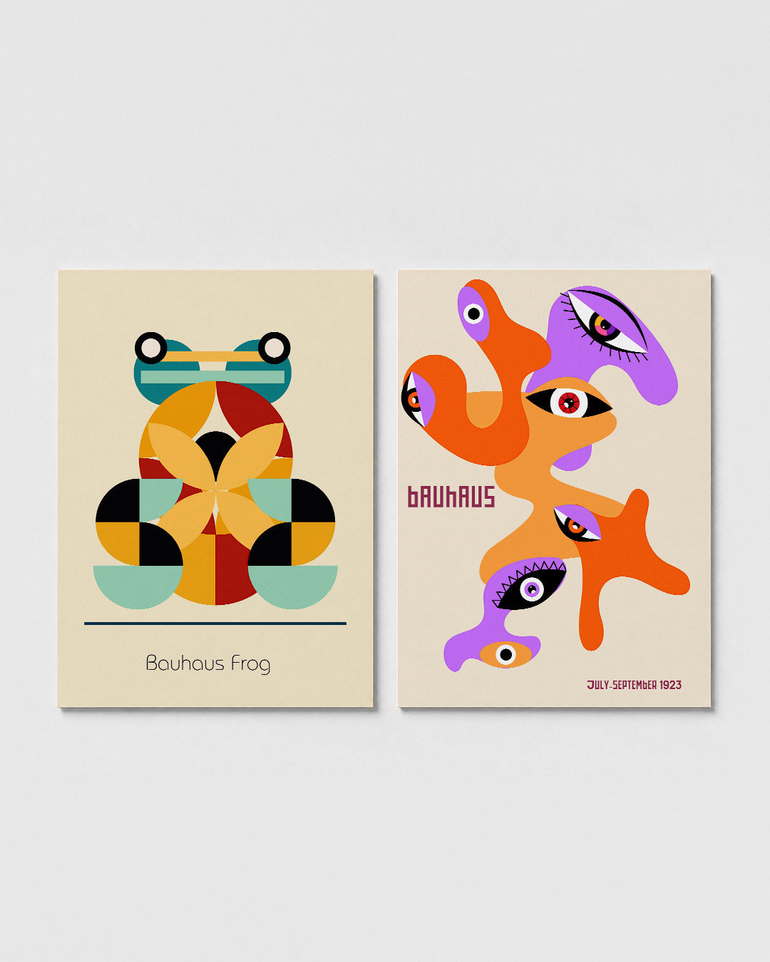 Vormenspel kikker Posterset