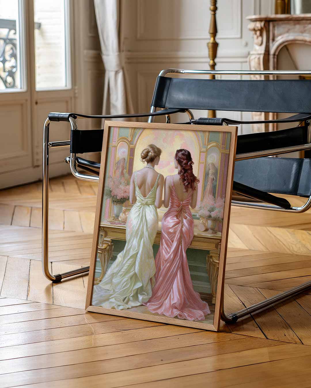 Elegante Avondjurken Poster-WallArtistic