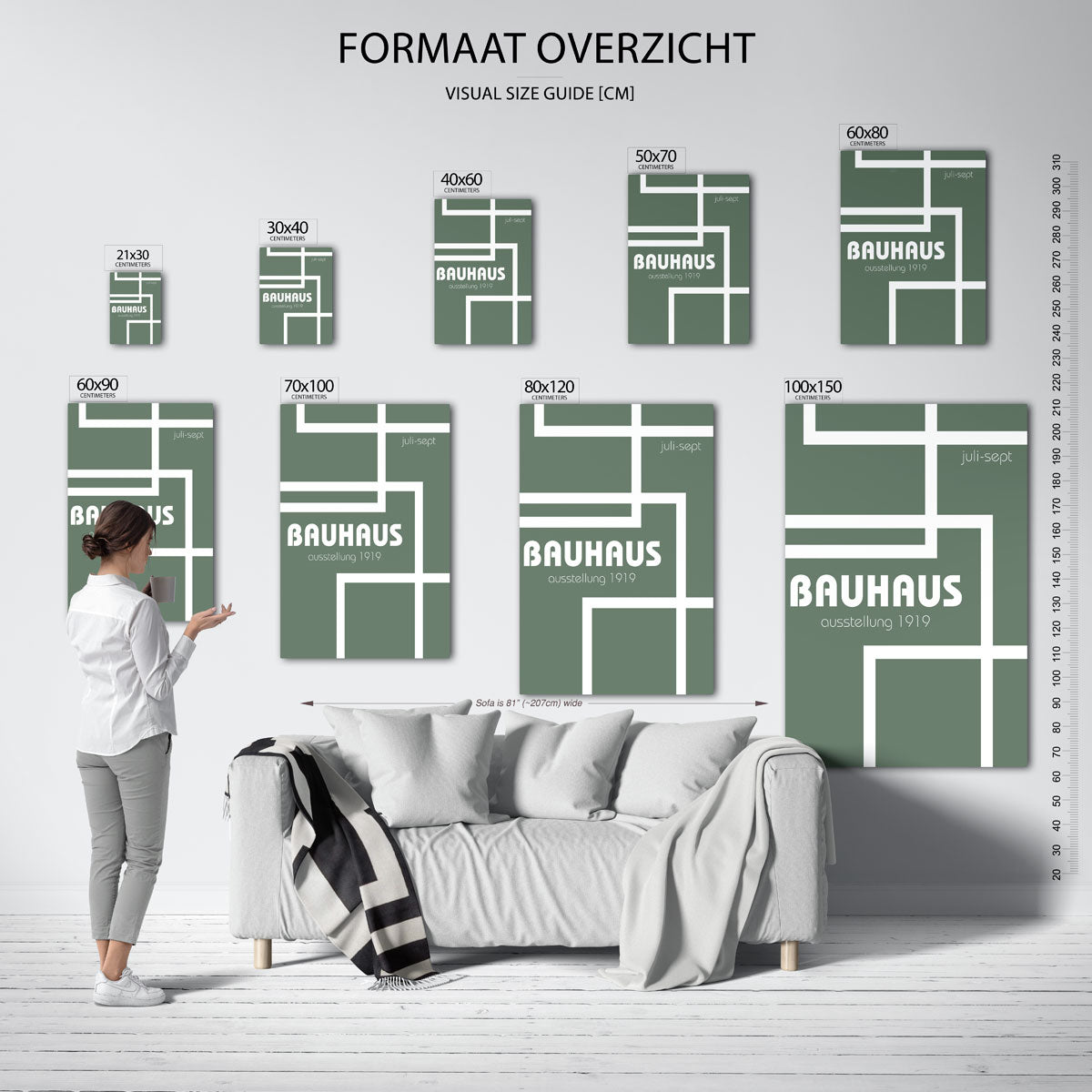 Lijnen en vlakken Poster