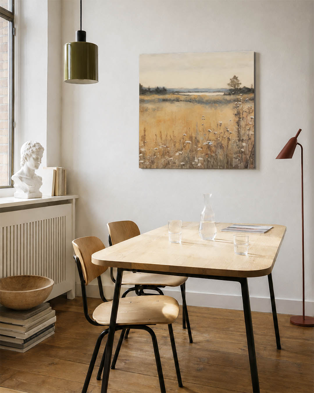 Rustige landschap weergave Kunstwerk