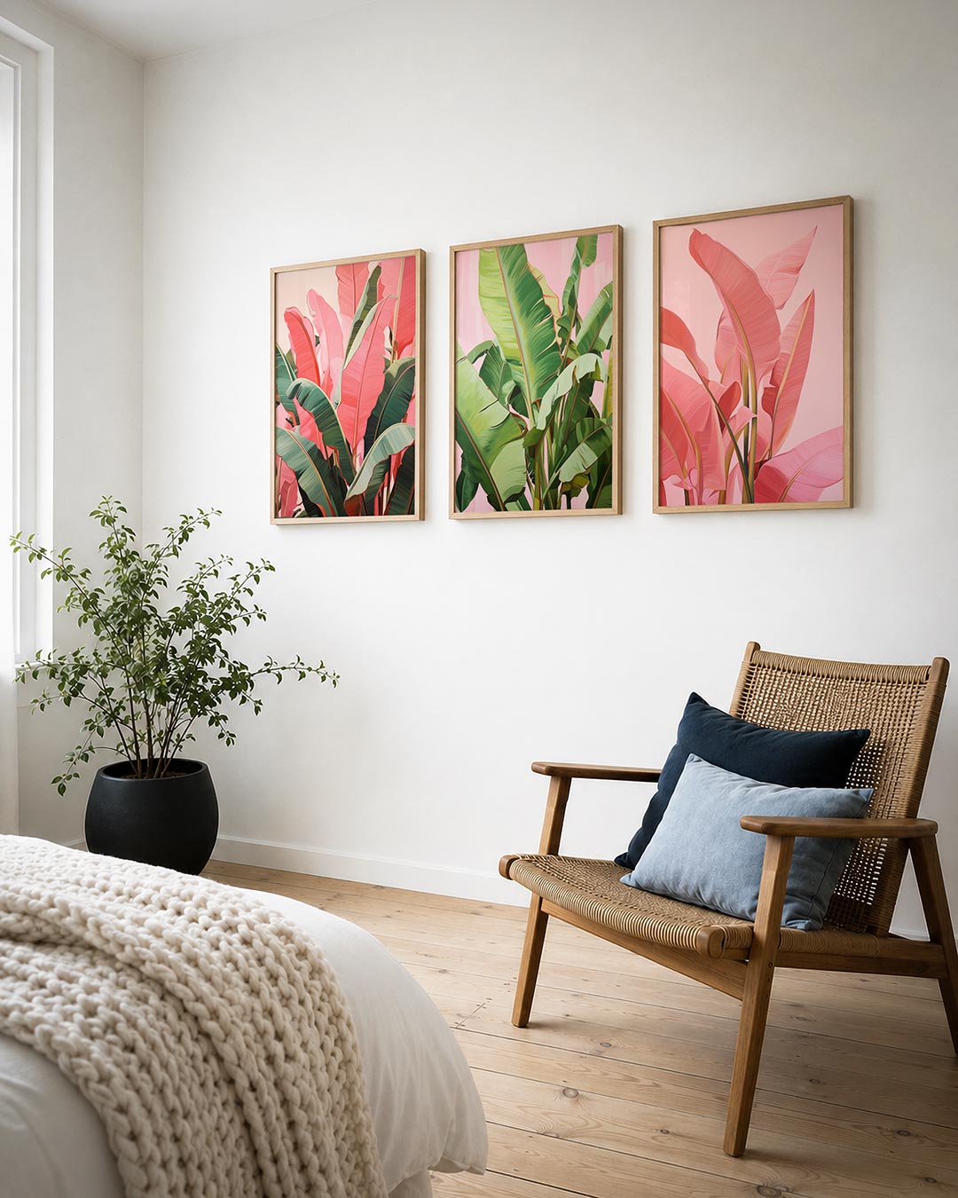 Bladpatroon en kleur Posterset