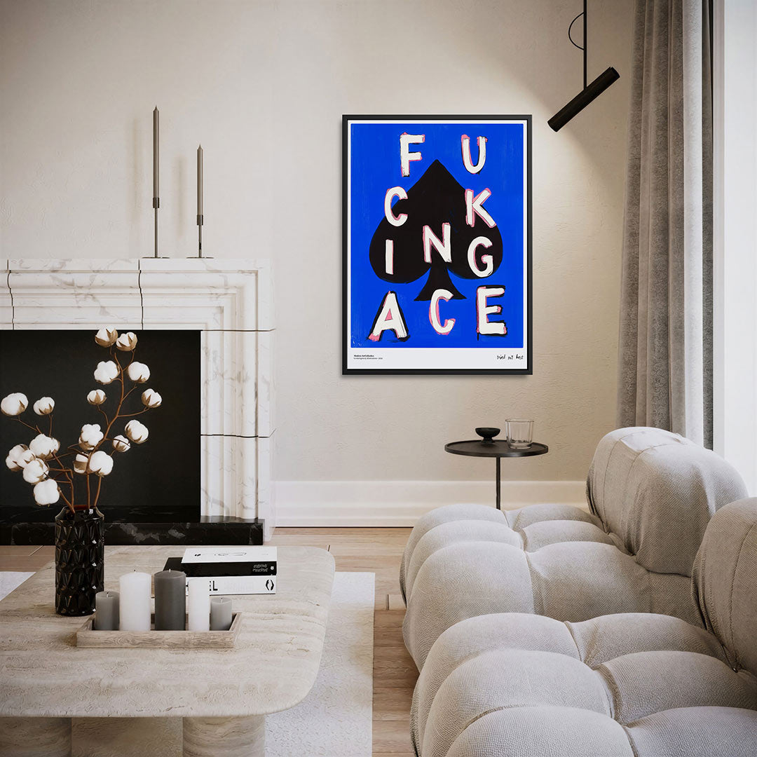 Speelse typografie Kunstwerk