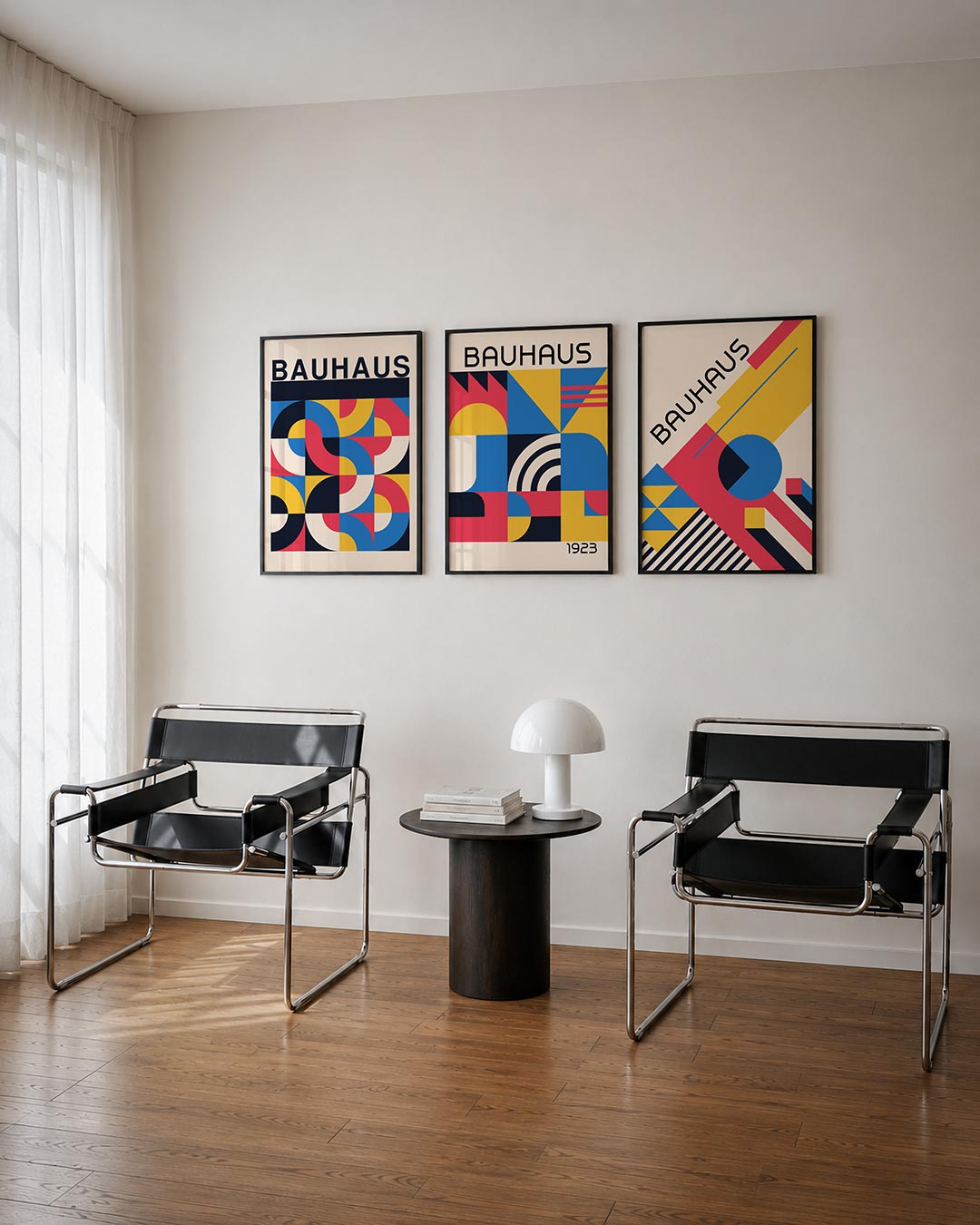 Kleurige vormenmix Posterset