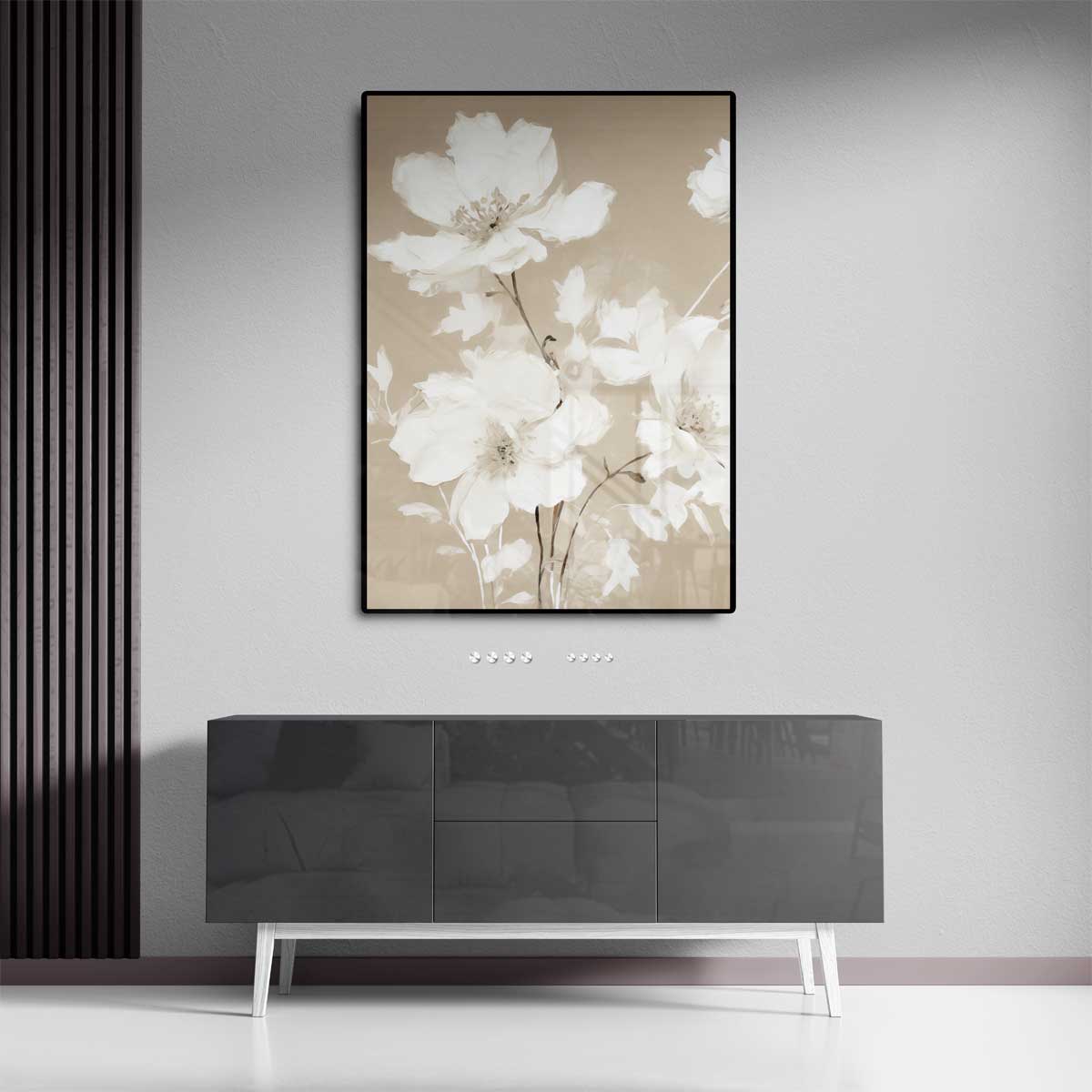 Sereen Bloemenveld Kunstwerk-canvas-dibond-plexiglas-wanddecoratie-WallArtistic