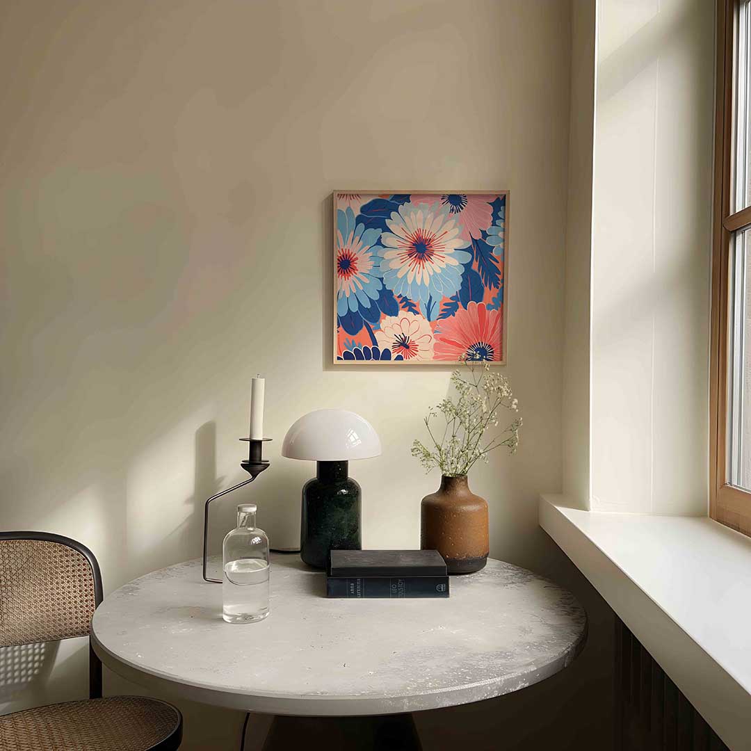 Bloemen en bladeren Poster