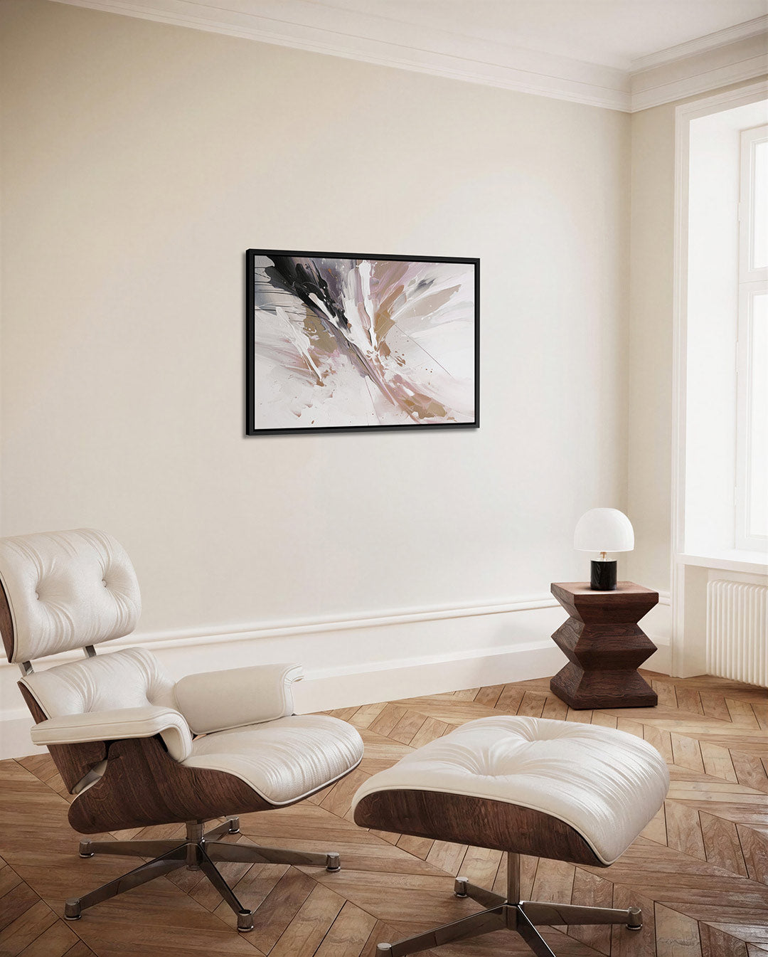 Dynamische kleurenexplosie Kunstwerk
