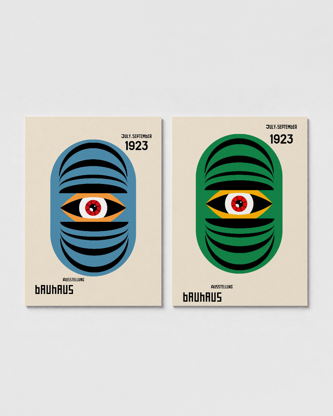Oogvorm en lijnen Posterset