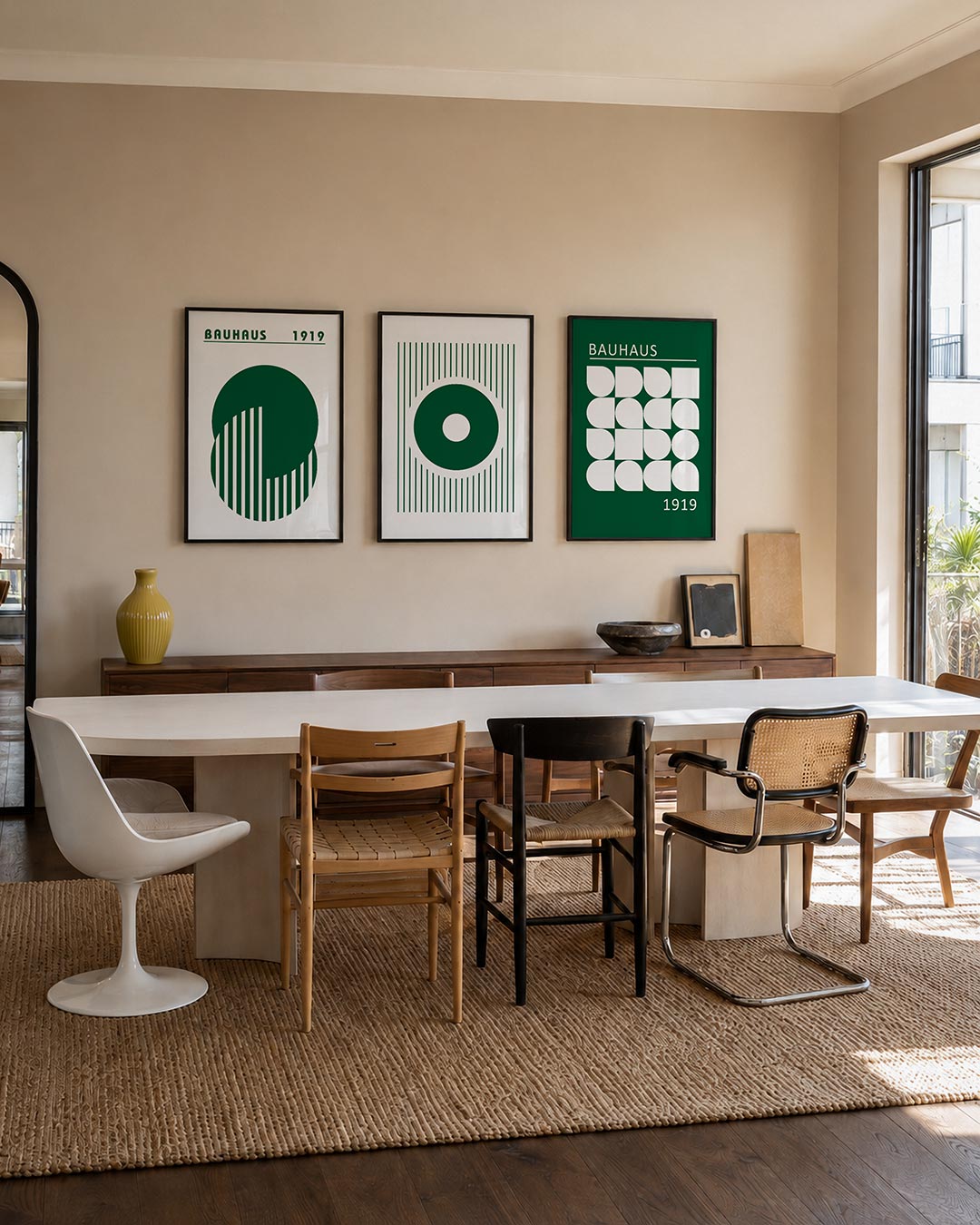 Cirkel en strepen Posterset