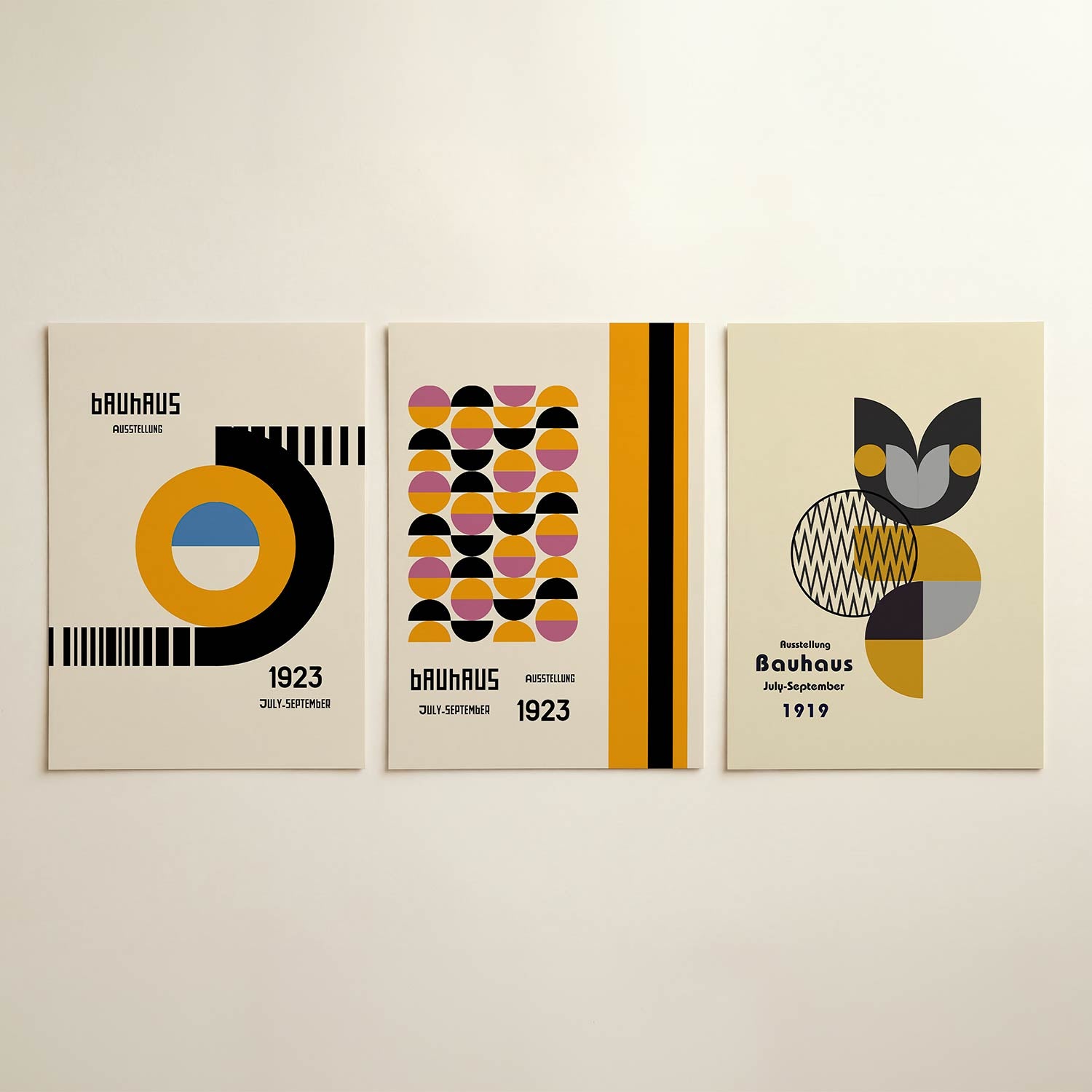Cirkel en lijnen Posterset