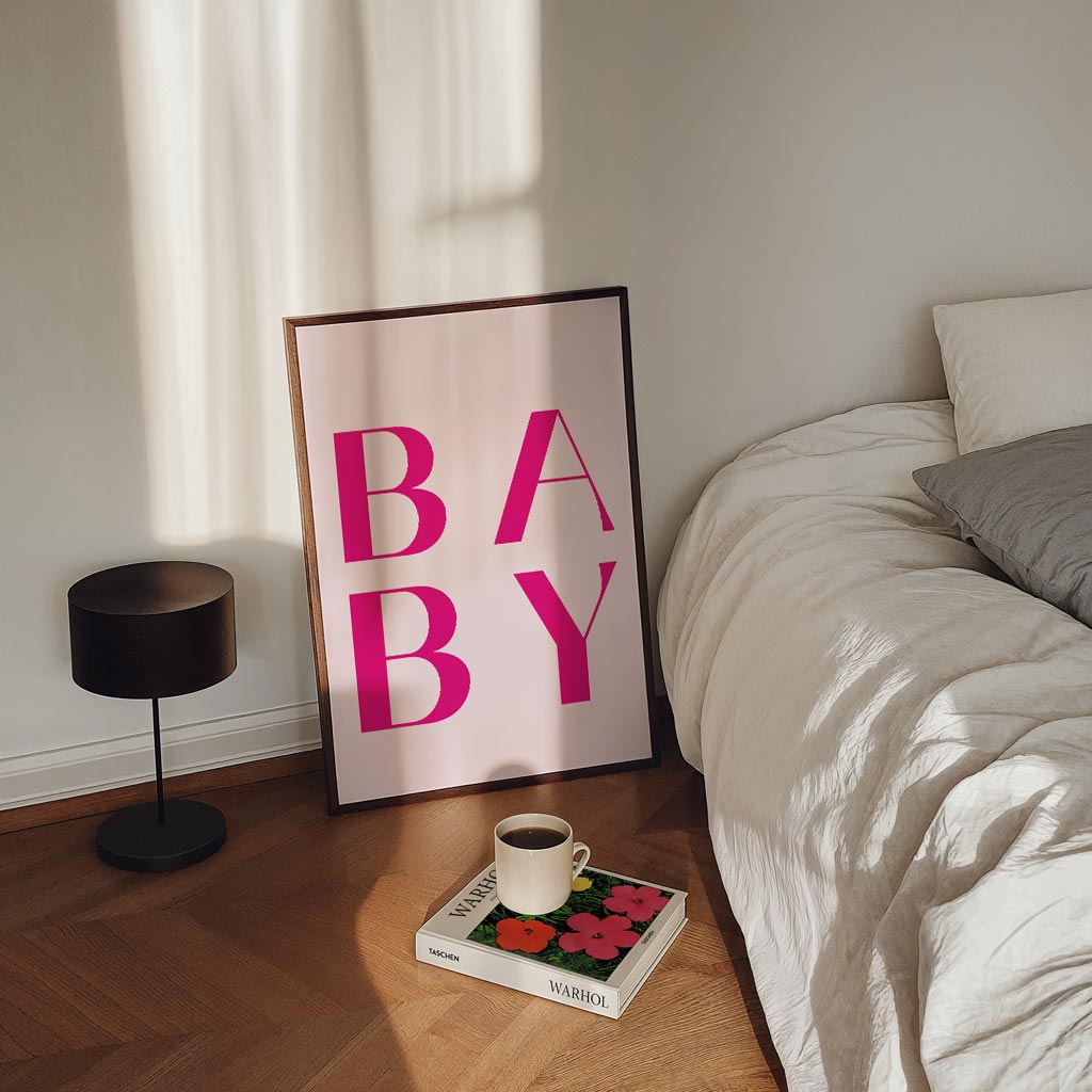 Baby Letterkunst Poster-WallArtistic