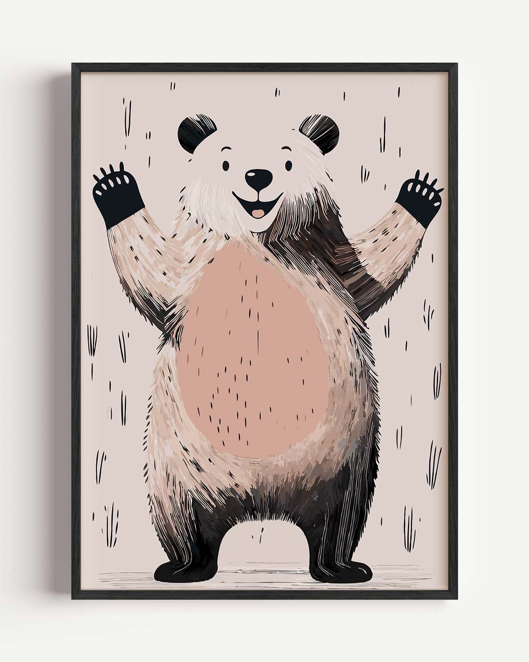Vrolijke Panda Poster-WallArtistic