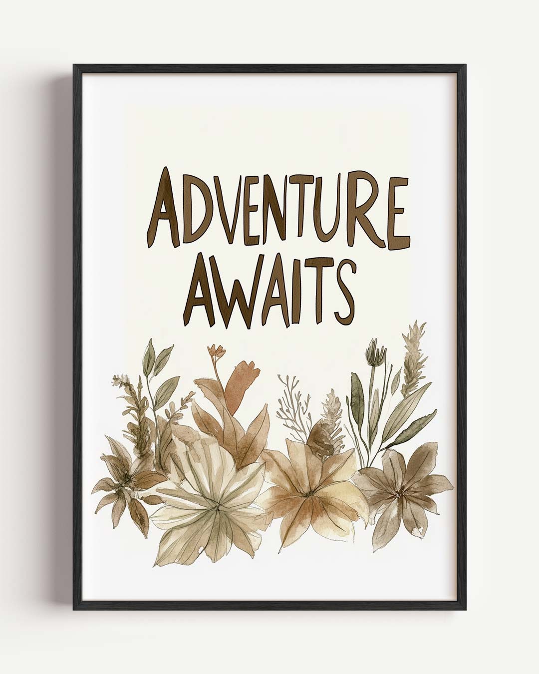 Inspirerende Avontuur Bloemenposter-WallArtistic
