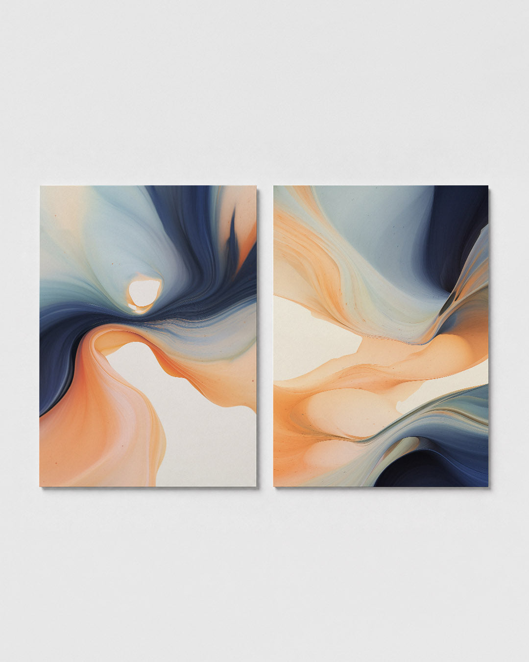 Kleurvloeiende vormen Posterset