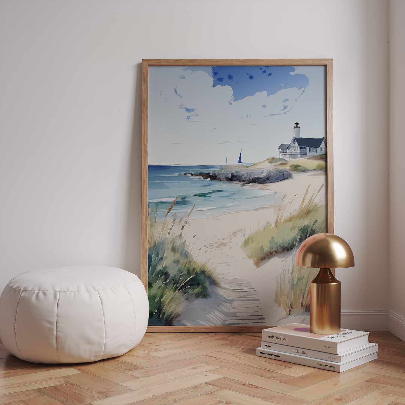 Dromerige Strandwandeling Poster-WallArtistic