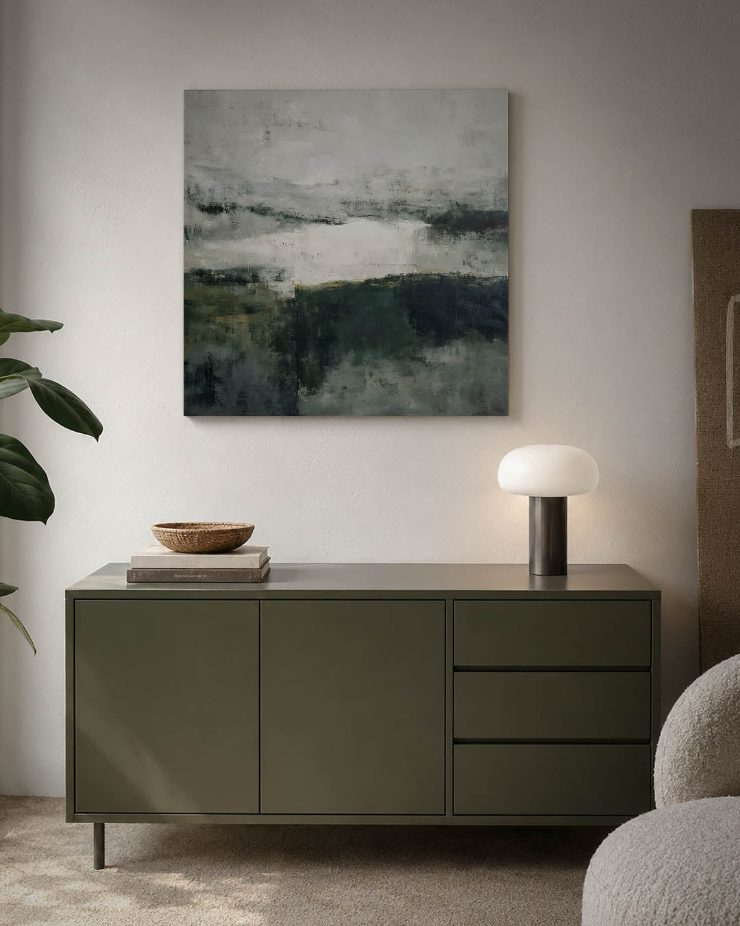 Verstilde landschapstinten Kunstwerk