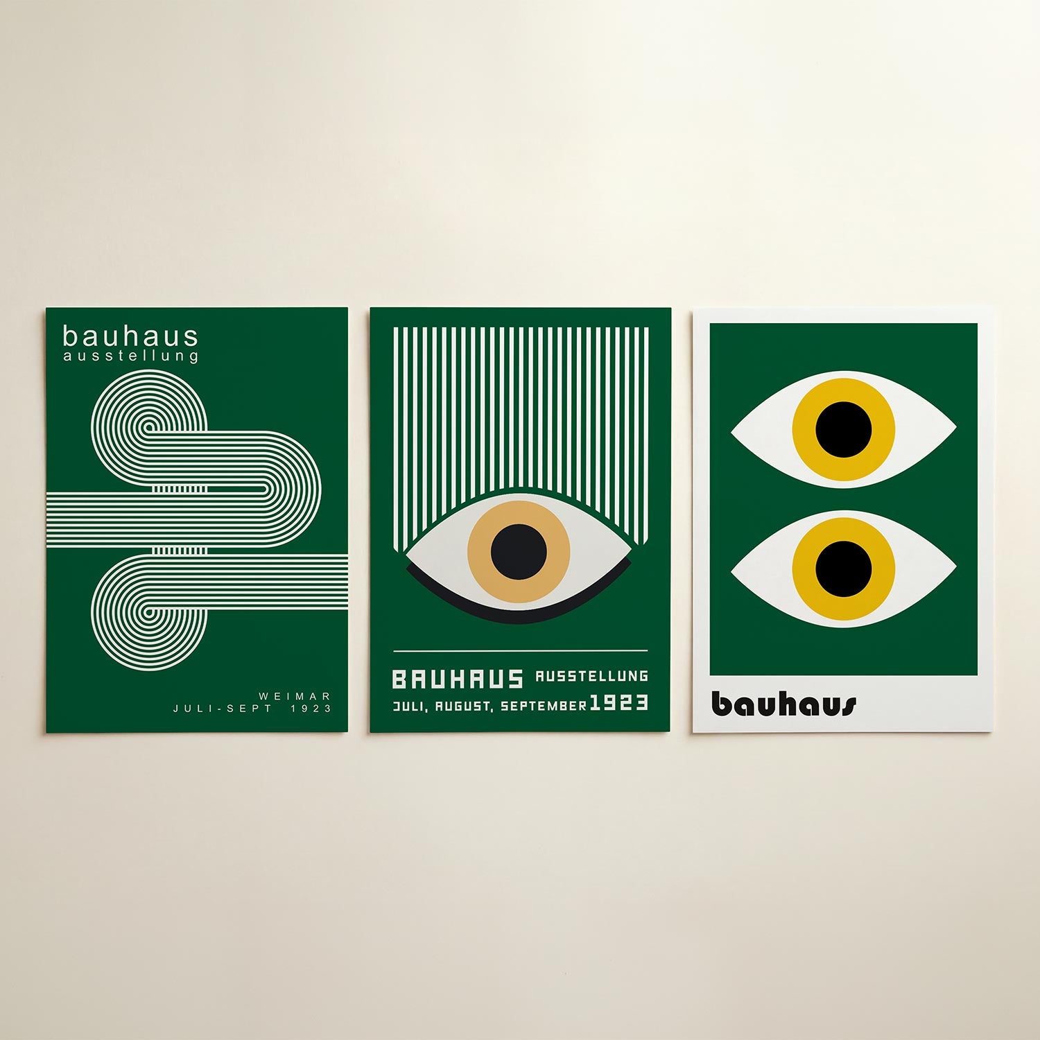 Lijnen en cirkelpatronen Posterset