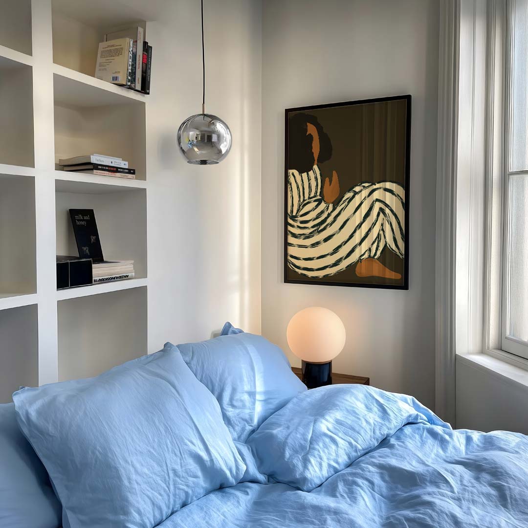 Relaxed Vibes Striped Art Poster-WallArtistic