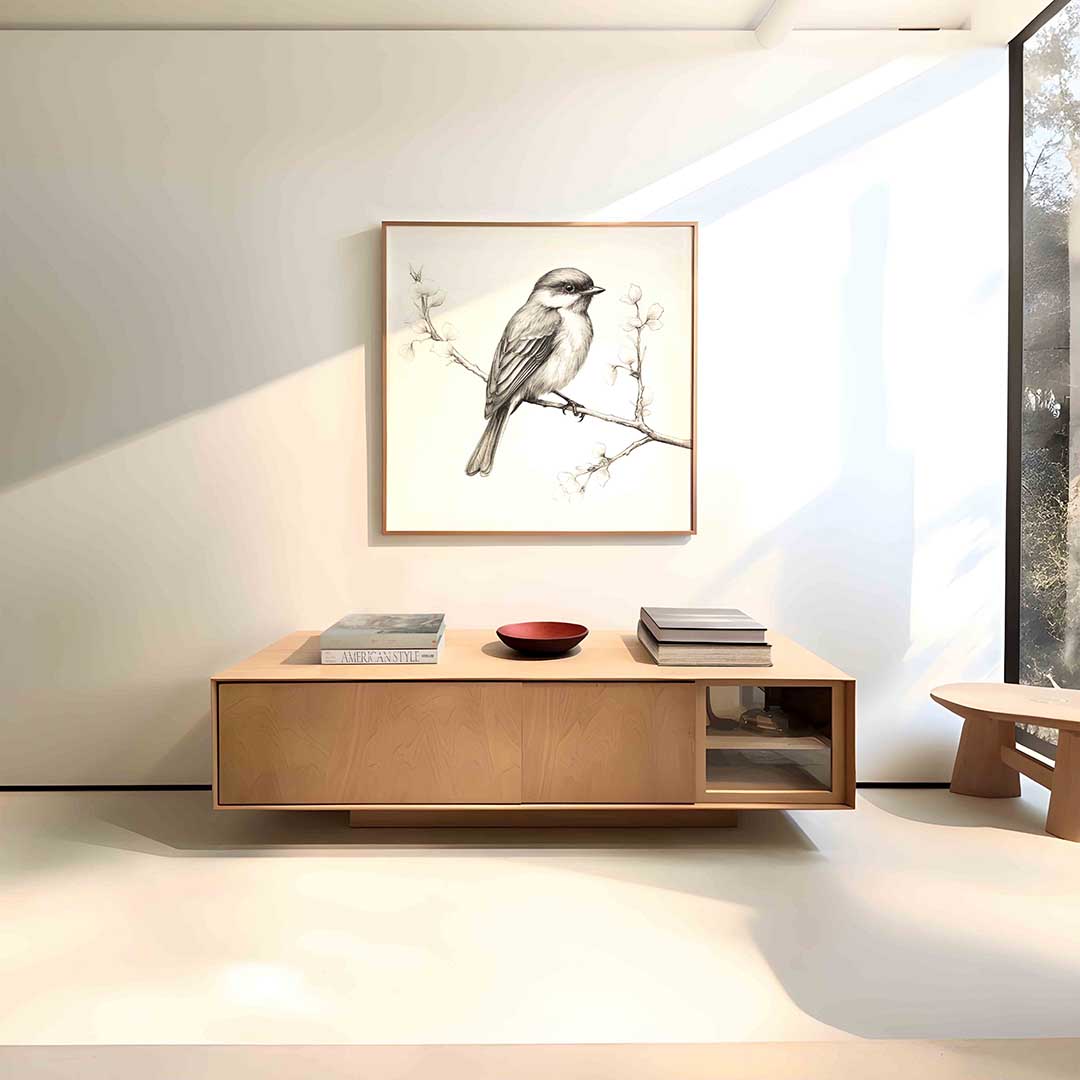 Vogel op tak Poster