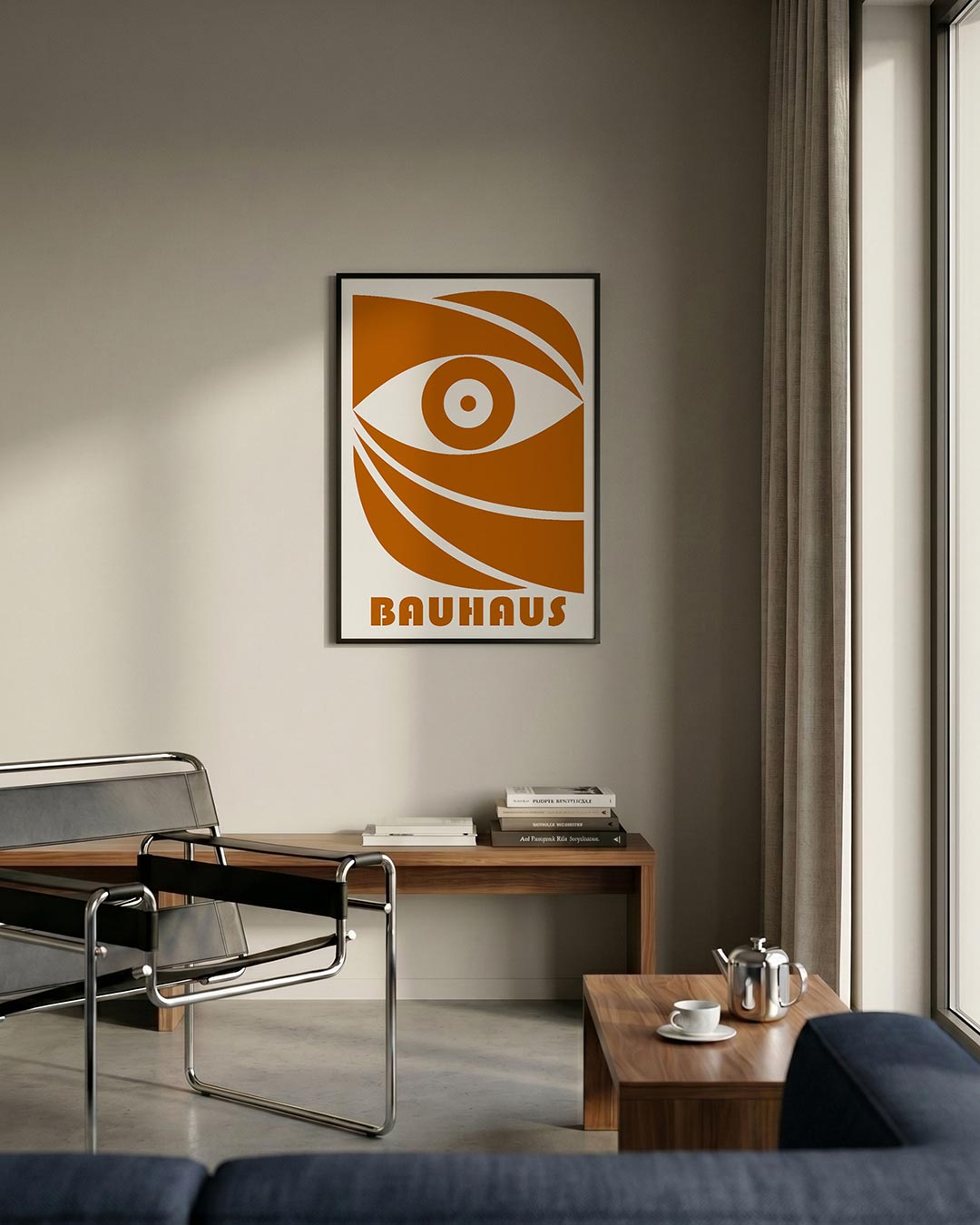 Oogvorm en lijnen Poster